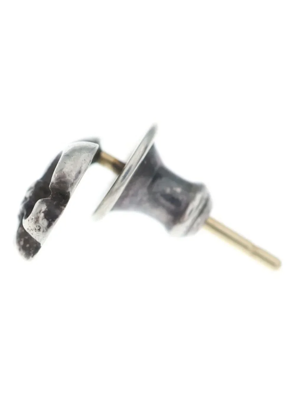 Chrome Hearts CO BS Flr BS Flare Stud Earrings Silver